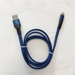 Flettet hurtigopladning fladt aluminiumshus Flexbøjning Tangle Gratis USB-datakabel til mikro USB, Type C, iPhone lynafladning og synk